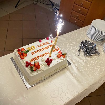 30-lecie istnienia wspólnoty Rycerstwa Niepokalanej grafika