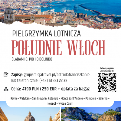Pielgrzymka na południe Włoch: Rzym, Neapol, San Giovanni Rotondo grafika
