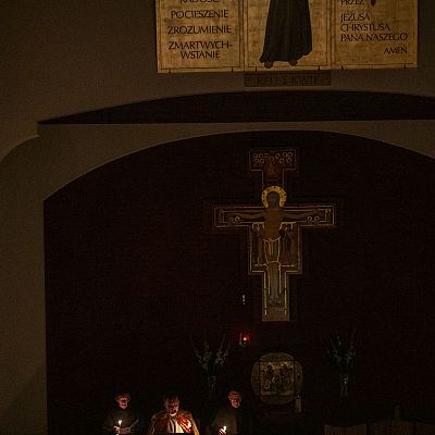 Nabożeństwo Transitus 2025 grafika