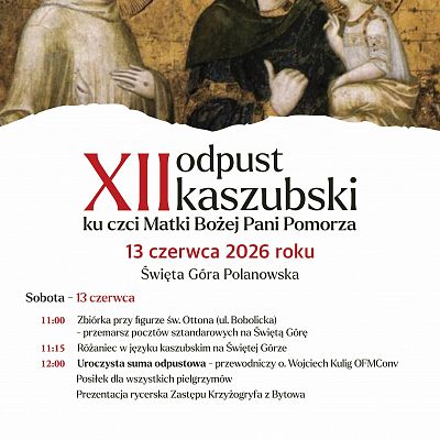 Pielgrzymka autokarowa na 12. odpust ku czci Matki Bożej Pani Pomorza grafika